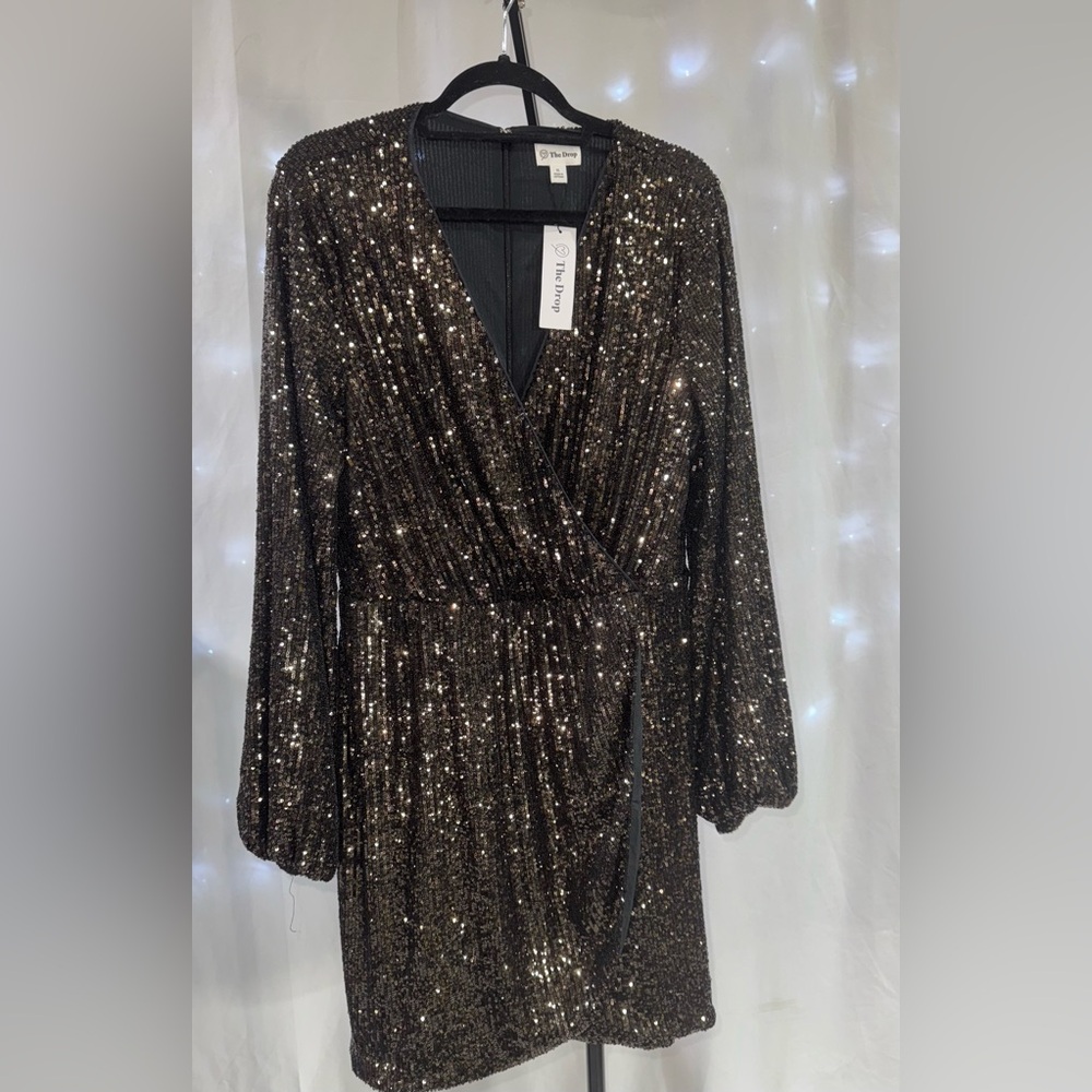 Women's Long Sleeve Sequin Dress